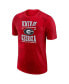 Men's Red Georgia Bulldogs Team Stack T-shirt