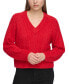 Фото #1 товара Women's Long-Sleeve Novelty Knit Sweater