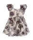 Toddler & Little Girls Burnout Organza Social Dress