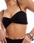 & Other Stories bralette top with twist front in black