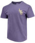 ფოტო #1 პროდუქტის Men's Purple LSU Tigers Baseball Flag Comfort Colors T-shirt