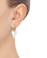 ფოტო #3 პროდუქტის Leaf Earrings in 10k Gold