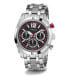 Фото #5 товара Часы и аксессуары Guess мужские аналоговые наручные часы из стали с серебристым циферблатом 44 мм