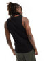 Pull&Bear ribbed vest in black