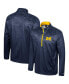 Men's Navy Michigan Wolverines The Machine Half-Zip Jacket