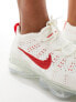 Фото #7 товара Nike Air Vapormax 2023 NN Flyknit trainers in sail white and red