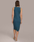 Фото #2 товара Women's Sleeveless Draped Jersey Midi Dress
