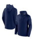 Men's Heather Navy St. Louis Blues Authentic Pro Road Tech Full-Zip Hoodie Jacket