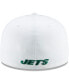 ფოტო #3 პროდუქტის Men's White New York Jets Omaha 59FIFTY Fitted Hat