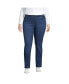 ფოტო #1 პროდუქტის Plus Size Mid Rise Straight Leg Blue Jeans