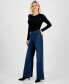 Фото #1 товара Petite High-Rise Flare Jeans, Created for Macy's