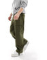 ONLY & SONS loose fit utility cargo with cuff in khaki Зеленый, W28 L32 - фото #4