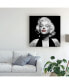 Фото #3 товара Chris Consani Halter Top Marilyn Red Lips Canvas Art - 27" x 33"
