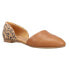 Фото #2 товара TOMS Jutti Dorsay Leopard Slip On Womens Brown Flats Casual 10017922T