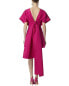 Фото #2 товара Carolina Herrera Wide Structured Silk A-Line Mini Dress Women's