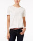 Tommy Hilfiger Women's Emery Striped Layered back Top White XL