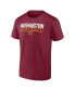 Фото #2 товара Men's Gold, Burgundy Washington Commanders Two-Pack T-shirt Combo Set