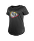 ფოტო #3 პროდუქტის Women's Charcoal Kansas City Chiefs 2024 NFL Draft T-Shirt