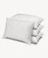 Фото #1 товара 100% Cotton Dobby-Box Shell Firm Density Side/Back Sleeper Down Alternative Pillow, Queen - Set of 4