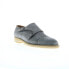 Фото #2 товара Bruno Magli Maurizio BM2MAUF1 Mens Gray Oxfords & Lace Ups Monk Strap Shoes