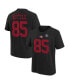 ფოტო #1 პროდუქტის Big Boys George Kittle Black San Francisco 49ers Super Bowl LVIII Player Name and Number T-shirt
