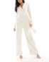 Фото #2 товара Pretty Lavish tailored jumpsuit in cream