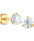 ფოტო #4 პროდუქტის Certified Near Colorless Diamond Stud Earrings in 18k White or Yellow Gold (1 ct. t.w.)