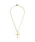 Фото #1 товара THIRD CROWN hEDRON CROSS NECKLACE