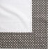 Obrus / serweta na stół kwadratowy bawełniany biały z wykończeniem w kropki 80 x 80 cm