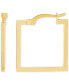 ფოტო #1 პროდუქტის Polished Square Geometrical Small Hoop Earrings in 10k Gold, 3/4"