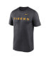 Men's Anthracite LSU Tigers Primetime Legend Wordmark T-Shirt