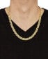 Polished Curb Chain Necklace 22" in 10K Yellow Gold