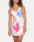 ფოტო #3 პროდუქტის Women's Adrienne Printed Satin Chemise