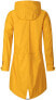 Фото #6 товара Swampland Women's PU Rain Jacket with Hood, Waterproof Windbreaker, Weatherproof Transition Jacket, Raincoat, Size EU 36–46