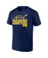 Фото #2 товара Men's Navy Michigan Wolverines 2023 Big Ten Football Conference Champions T-shirt