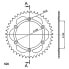 SUPERSPROX Aluminium 42D RAL245X42BLU rear sprocket Синий, 42T - фото #2