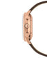 ფოტო #2 პროდუქტის Men's Swiss Automatic Chronograph Multifort Brown Leather Strap Watch 42mm