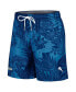 Фото #1 товара Men's College Navy Seattle Seahawks Santiago Palms Board Shorts