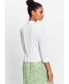 ფოტო #2 პროდუქტის Women's Cotton Blend 3/4 Sleeve Cropped Cardigan with Waist Tie