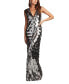 Фото #1 товара Women's Kipper Plunge Neck Gown