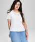 ფოტო #1 პროდუქტის Women's Onion-Skin Crewneck Top, Created for Macy's