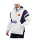 ფოტო #1 პროდუქტის Men's White Phoenix Suns Home Team Hoodie Half-Zip Jacket