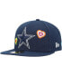 ფოტო #4 პროდუქტის Men's Navy Dallas Cowboys Chain Stitch Heart 59FIFTY Fitted Hat