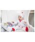 Фото #3 товара Костюм для малышей Royal Baby Collection Органический хлопковый комбинезон с закрытыми ножками "Капитан" в подарочной коробке с шапочкой