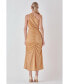 Фото #3 товара Women's One Shoulder Midi Dress