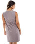 Closet London minimal mini dress in grey grau, DE 36 - фото #2