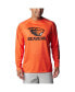 Фото #1 товара Men's Orange Oregon State Beavers PFG Terminal Tackle Omni-Shade Raglan Long Sleeve T-shirt