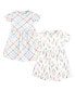 ფოტო #1 პროდუქტის Toddler Girls Cotton Dresses, Pink Tulips