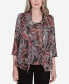 Фото #1 товара Petite Classics Metallic Paisley Two in One Top