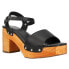 Фото #2 товара Corkys Country Club Wood Platform Womens Size 8 M Casual Sandals 81-0014-BLCK
